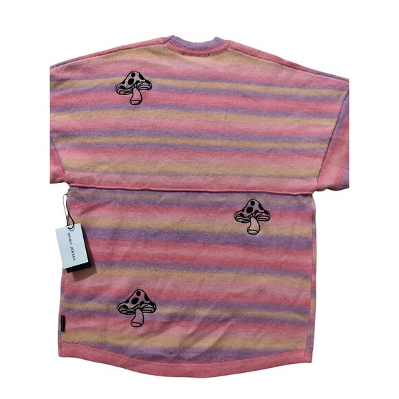 New Spirit Jersey Psychedelic mushroom knit oversized unisex sweater size S - Picture 6 of 12